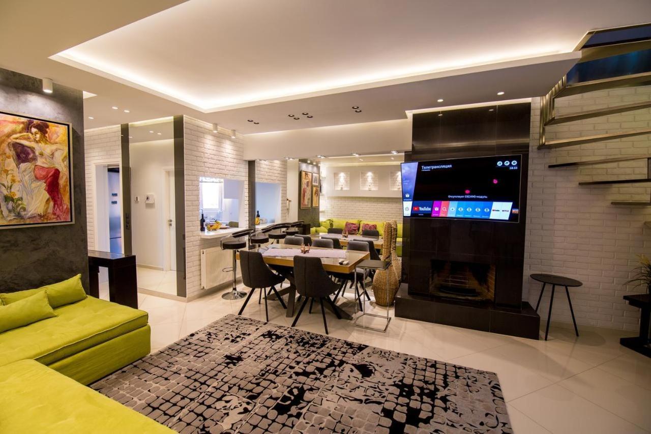 Helen Luxury Loft Design Meisonette-Apartment Atene Esterno foto